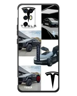 Чехол для ZTE Nubia RedMagic 6R с картинкой «Коллаж Cybertruck Tesla» Чехол для ZTE Nubia RedMagic 6R с картинкой «Коллаж Cybertruck Tesla»