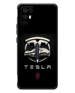 Чехол для ZTE Nubia RedMagic 6R с картинкой «Tesla — серебристое авто» Чехол для ZTE Nubia RedMagic 6R с картинкой «Tesla — серебристое авто»