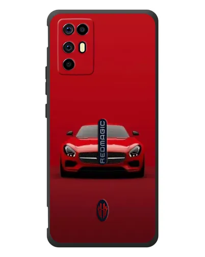 Чехол для ZTE Nubia RedMagic 6R с картинкой «Красный Mercedes AMG»