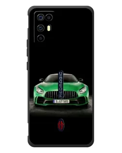 Чехол для ZTE Nubia RedMagic 6R с картинкой «Mercedes — неоновый лого»
