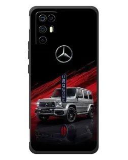 Чехол для ZTE Nubia RedMagic 6R с картинкой «Mercedes G-Class красный»