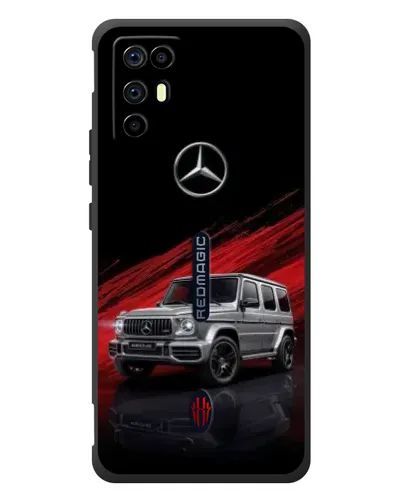 Чехол для ZTE Nubia RedMagic 6R с картинкой «Mercedes G-Class красный»