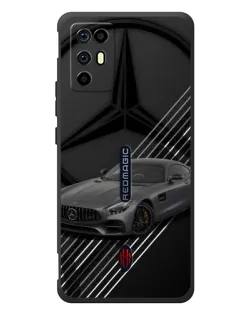 Чехол для ZTE Nubia RedMagic 6R с картинкой «Mercedes AMG — графика»