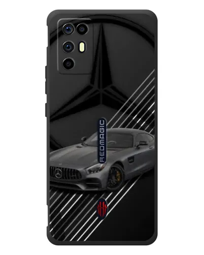 Чехол для ZTE Nubia RedMagic 6R с картинкой «Mercedes AMG — графика»