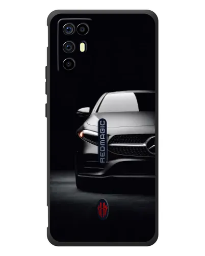 Чехол для ZTE Nubia RedMagic 6R с картинкой «Свет фар Mercedes»