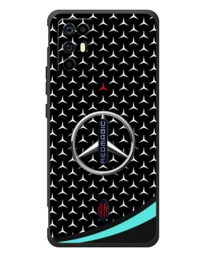 Чехол для ZTE Nubia RedMagic 6R с картинкой «Mercedes — бирюзовый акцент»