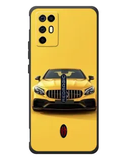 Чехол для ZTE Nubia RedMagic 6R с картинкой «Желтый Mercedes GT»