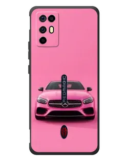 Чехол для ZTE Nubia RedMagic 6R с картинкой «Розовый Mercedes AMG»