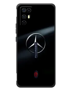Чехол для ZTE Nubia RedMagic 6R с картинкой «Mercedes на металле»
