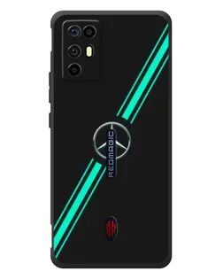 Чехол для ZTE Nubia RedMagic 6R с картинкой «Спортивные линии Mercedes»