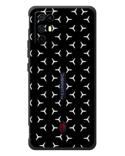 Чехол для ZTE Nubia RedMagic 6R с картинкой «Mercedes паттерн звезд»