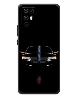 Чехол для ZTE Nubia RedMagic 6R с картинкой «Audi — ночной контур» Чехол для ZTE Nubia RedMagic 6R с картинкой «Audi — ночной контур»