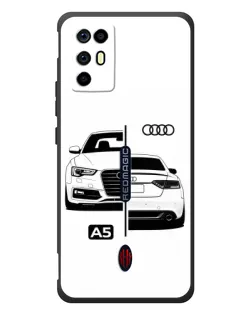 Чехол для ZTE Nubia RedMagic 6R с картинкой «Audi — контрастный дизайн» Чехол для ZTE Nubia RedMagic 6R с картинкой «Audi — контрастный дизайн»