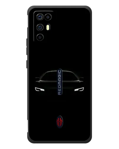 Чехол для ZTE Nubia RedMagic 6R с картинкой «Взгляд Audi в темноте»