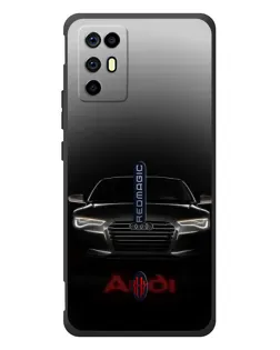 Чехол для ZTE Nubia RedMagic 6R с картинкой «Audi — градиентный контур» Чехол для ZTE Nubia RedMagic 6R с картинкой «Audi — градиентный контур»