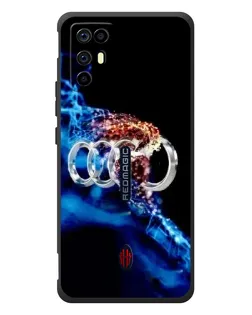 Чехол для ZTE Nubia RedMagic 6R с картинкой «Энергия лого Audi» Чехол для ZTE Nubia RedMagic 6R с картинкой «Энергия лого Audi»
