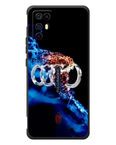 Чехол для ZTE Nubia RedMagic 6R с картинкой «Энергия лого Audi»