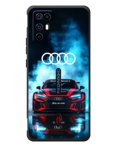 Чехол для ZTE Nubia RedMagic 6R с картинкой «Audi Sport — неон»