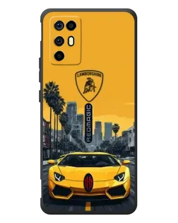 Чехол для ZTE Nubia RedMagic 6R с картинкой «Желтый Lamborghini город» Чехол для ZTE Nubia RedMagic 6R с картинкой «Желтый Lamborghini город»