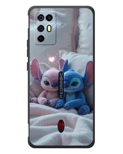 Чехол для ZTE Nubia RedMagic 6R с картинкой «Плюшевые Стич Ангел» Чехол для ZTE Nubia RedMagic 6R с картинкой «Плюшевые Стич Ангел»