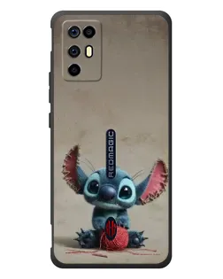 Чехол для ZTE Nubia RedMagic 6R с картинкой «Стич на коричневом фоне» Чехол для ZTE Nubia RedMagic 6R с картинкой «Стич на коричневом фоне»