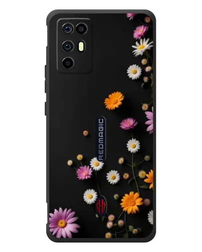 Чехол для ZTE Nubia RedMagic 6R с картинкой «Цветочная композиция»