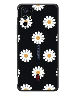 Чохол для ZTE Nubia RedMagic 6R з картинкою «Ромашки на чорному» Чохол для ZTE Nubia RedMagic 6R з картинкою «Ромашки на чорному»