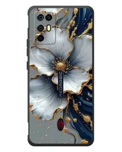 Чохол для ZTE Nubia RedMagic 6R з картинкою «Біла квітка та золотий флюїд» Чохол для ZTE Nubia RedMagic 6R з картинкою «Біла квітка та золотий флюїд»