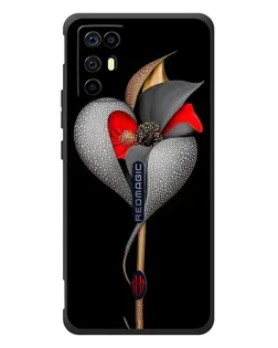Чохол для ZTE Nubia RedMagic 6R з картинкою «Срібна фантазійна квітка» Чохол для ZTE Nubia RedMagic 6R з картинкою «Срібна фантазійна квітка»