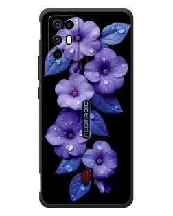Чехол для ZTE Nubia RedMagic 6R с картинкой «Фиолетовые цветы с росою» Чехол для ZTE Nubia RedMagic 6R с картинкой «Фиолетовые цветы с росою»