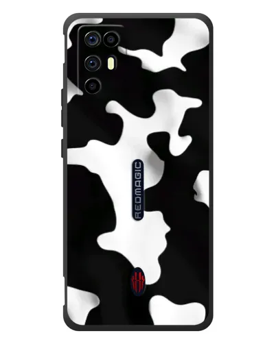 Чехол для ZTE Nubia RedMagic 6R с картинкой «Черно-белое пятно»