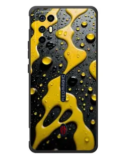 Чехол для ZTE Nubia RedMagic 6R с картинкой «Жидкое желтое золото» Чехол для ZTE Nubia RedMagic 6R с картинкой «Жидкое желтое золото»