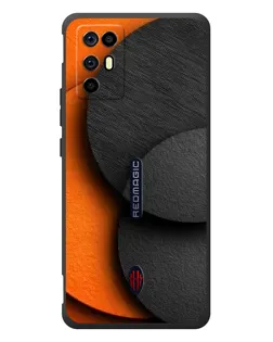 Чехол для ZTE Nubia RedMagic 6R с картинкой «Геометрия оранжевых кругов» Чехол для ZTE Nubia RedMagic 6R с картинкой «Геометрия оранжевых кругов»