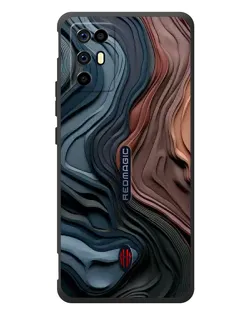 Чехол для ZTE Nubia RedMagic 6R с картинкой «Цветные волны каньона» Чехол для ZTE Nubia RedMagic 6R с картинкой «Цветные волны каньона»