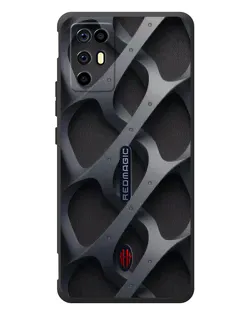 Чехол для ZTE Nubia RedMagic 6R с картинкой «Объемное серое плетение» Чехол для ZTE Nubia RedMagic 6R с картинкой «Объемное серое плетение»