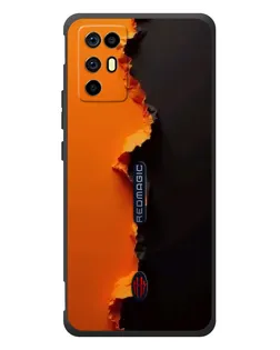 Чехол для ZTE Nubia RedMagic 6R с картинкой «Оранжевый разлом» Чехол для ZTE Nubia RedMagic 6R с картинкой «Оранжевый разлом»