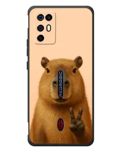 Чохол для ZTE Nubia RedMagic 6R з картинкою «Капібара вікторія» Чохол для ZTE Nubia RedMagic 6R з картинкою «Капібара вікторія»