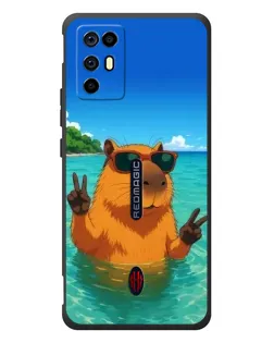Чохол для ZTE Nubia RedMagic 6R з картинкою «Морська капібара» Чохол для ZTE Nubia RedMagic 6R з картинкою «Морська капібара»