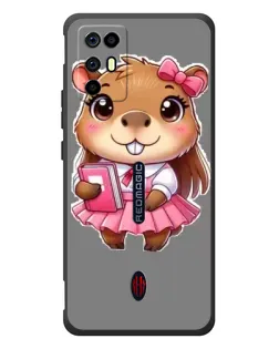 Чохол для ZTE Nubia RedMagic 6R з картинкою «Дівчинка капібара» Чохол для ZTE Nubia RedMagic 6R з картинкою «Дівчинка капібара»