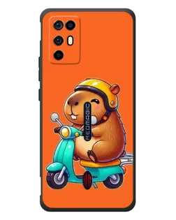 Чохол для ZTE Nubia RedMagic 6R з картинкою «Капібара на скутері» Чохол для ZTE Nubia RedMagic 6R з картинкою «Капібара на скутері»