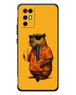 Чохол для ZTE Nubia RedMagic 6R з картинкою «Капібара на відпочинку» Чохол для ZTE Nubia RedMagic 6R з картинкою «Капібара на відпочинку»