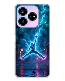 Чехол для ZTE Nubia V60 Design с картинкой «Jordan Gold Jumpman»