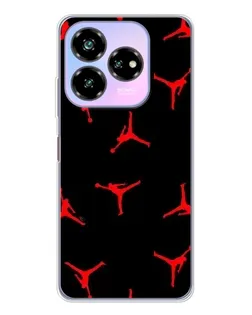Чехол для ZTE Nubia V60 Design с картинкой «Jordan Red Pattern»