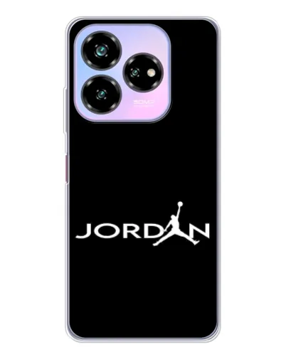 Чехол для ZTE Nubia V60 Design с картинкой «Jordan White Logo»
