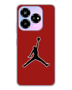 Чехол для ZTE Nubia V60 Design с картинкой «Jordan Red Back»