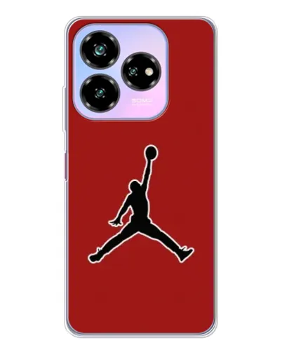 Чехол для ZTE Nubia V60 Design с картинкой «Jordan Red Back»