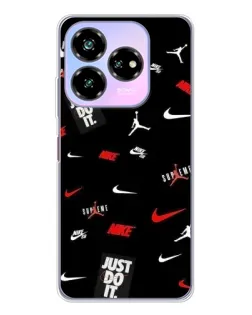 Чехол для ZTE Nubia V60 Design с картинкой «Nike Mix Pattern»