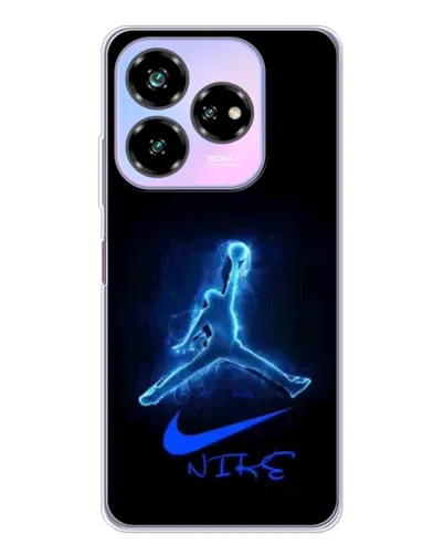 Чехол для ZTE Nubia V60 Design с картинкой «Jordan Neon Blue»