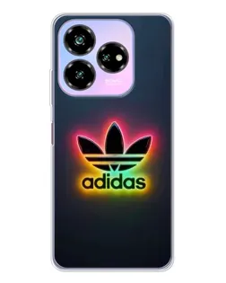 Чехол для ZTE Nubia V60 Design с картинкой «Неоновый Adidas»