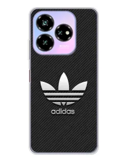 Чехол для ZTE Nubia V60 Design с картинкой «Adidas Карбоновая текстура»